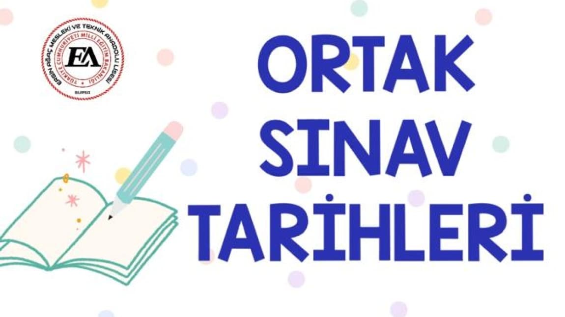 2. ORTAK SINAV TARİHLERİ